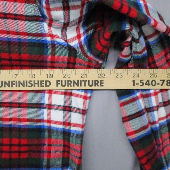 Lands' End Long Sleeve Button Down Plaid Red Women Size | 12 - Picture 5 of 9